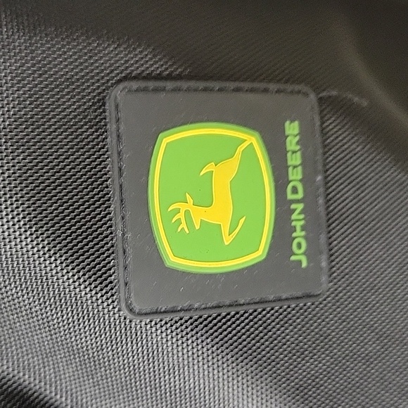 John Deere Black Nylon Raincoat Mens Size Medium - Picture 5 of 11